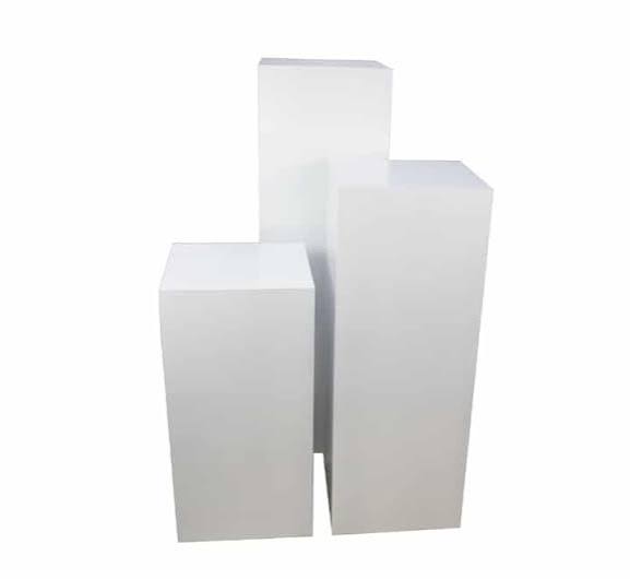 White Wooden Plinths