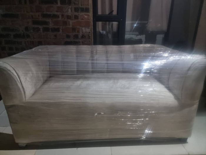 Beige Nude 2-Seater Couch